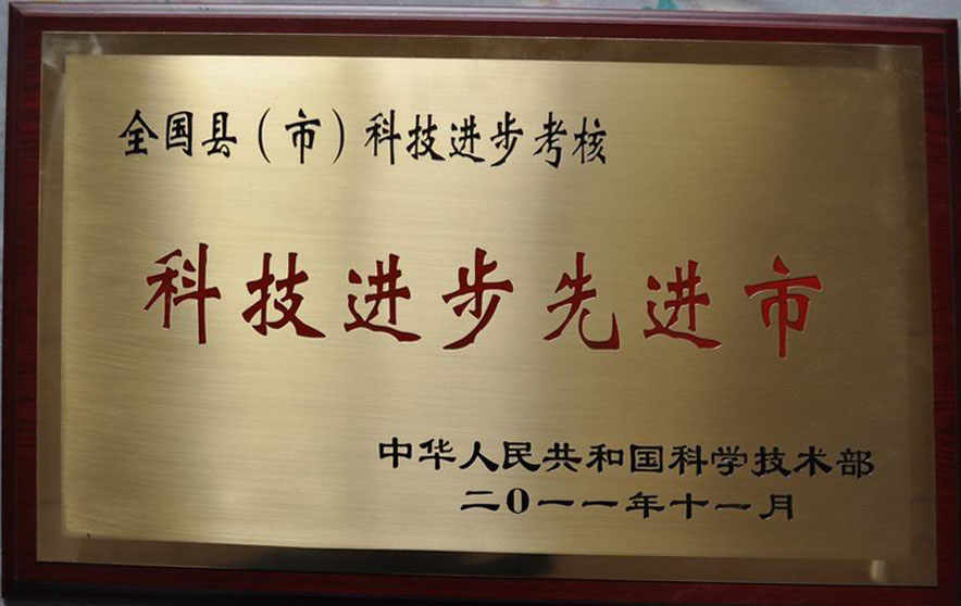 全国科技进步先进市